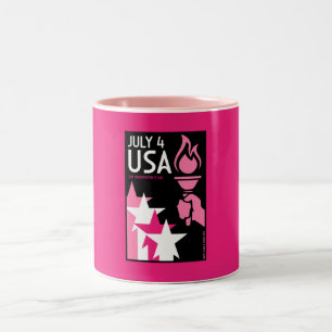 Tasse 2 Couleurs Fête de l'Indépendance gay