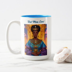 Tasse 2 Couleurs Fête des Mères de la Reine d'Amérique d'Afrique