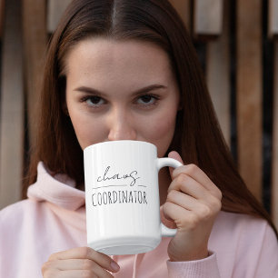 Tasse 2 Couleurs Fête des mères du "Coordinateur du chaos" moderne