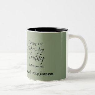 Tasse 2 Couleurs Fête des pères de fleur sauvage jaune