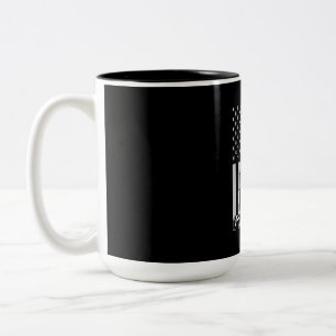Tasse 2 Couleurs Fête des pères   Drapeau américain papa de camion
