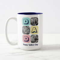 Fête des pères Papa Famille Photo Collage Texte Pe