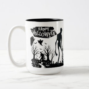 Tasse 2 Couleurs Fête des récoltes de Spectre noir et blanc