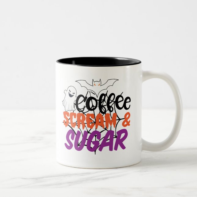 Tasse 2 Couleurs Fête d'Halloween (Droit)
