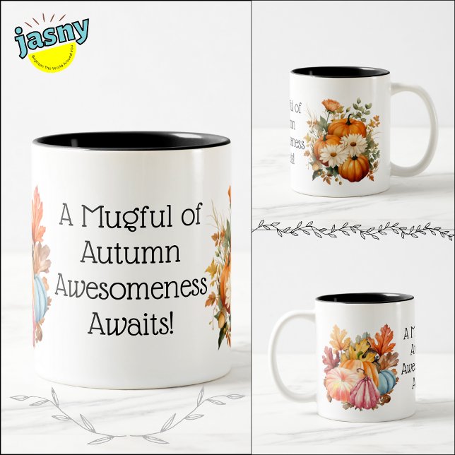 Tasse 2 Couleurs Fête du Citrouille d'automne (Créateur téléchargé)