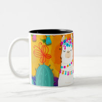 Fête Llama Cinco De Mayo Coloré Amusement Aquarell