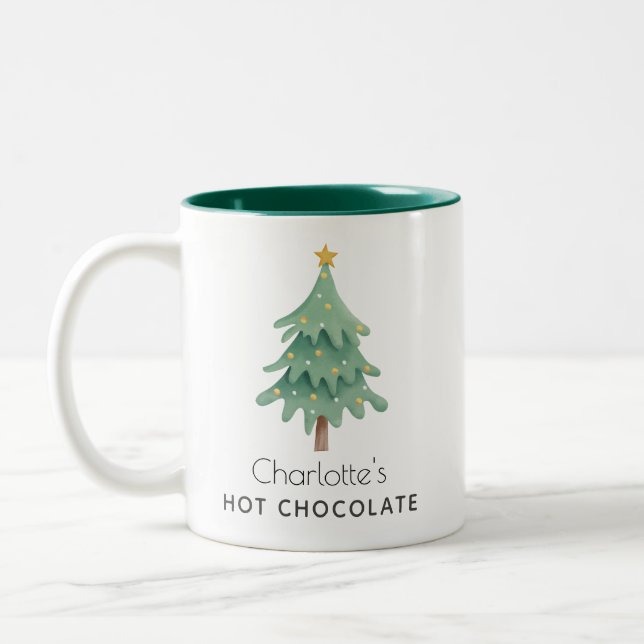 Tasse 2 Couleurs Fêtes de Noël sur mesure (Gauche)