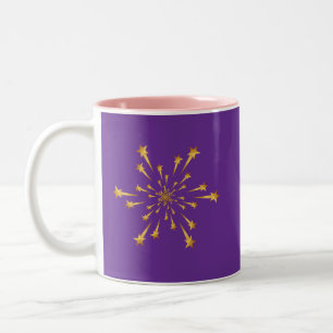 Tasse 2 Couleurs Feu d'artifice Flocon de Neige Étoile Filante Or É