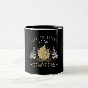 Tasse 2 Couleurs Feu De Campagne - La Vie Est Meilleure Par Le Feu