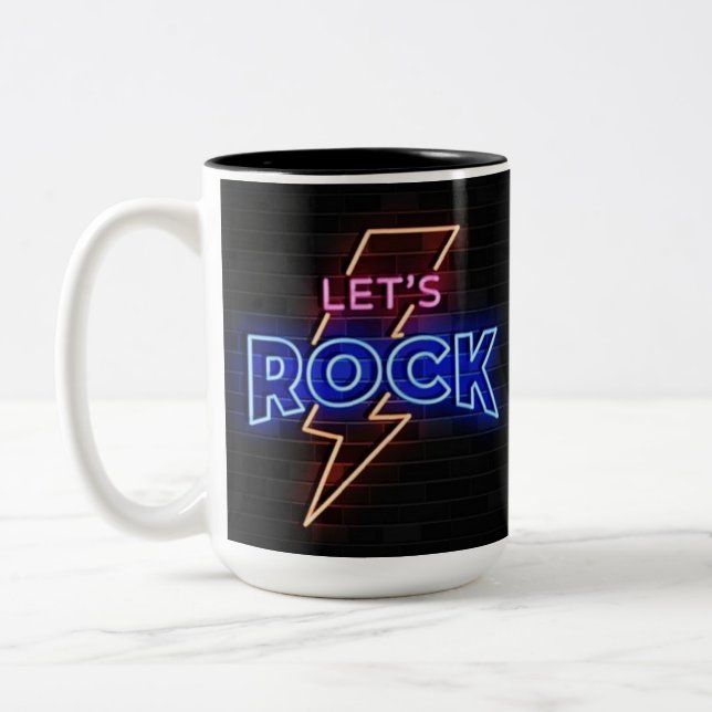 Tasse 2 Couleurs Feu de foudre rock (Gauche)