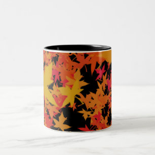 Tasse 2 Couleurs Feuille de chute