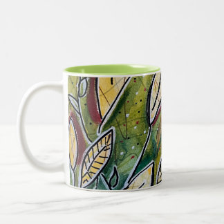 Tasse 2 Couleurs Feuilles dans le vent