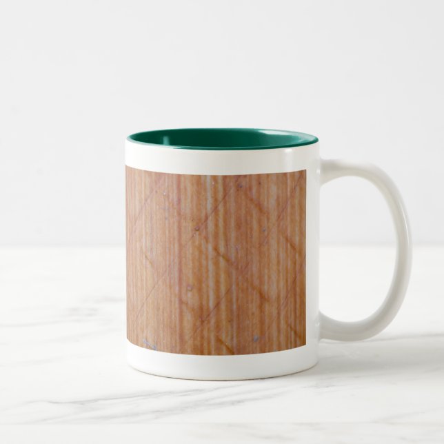 Tasse 2 Couleurs Feuilles de bois gaufre (Droit)