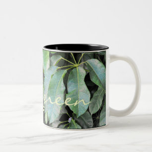 Tasse 2 Couleurs Feuilles de jardin