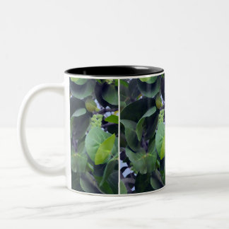 Tasse 2 Couleurs Feuilles sculpturaux