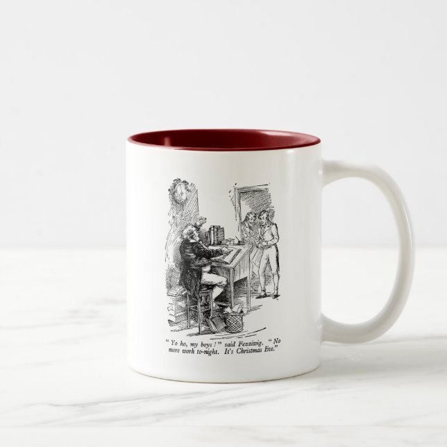 Tasse 2 Couleurs Fezziwig (avec le texte) (Droit)