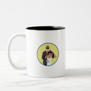Tasse 2 Couleurs Fiançailles marié Love Funny Cartoon Mariage