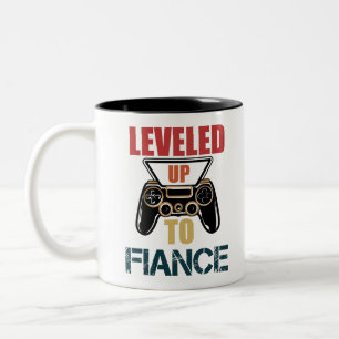 Tasse 2 Couleurs Fiancé de niveau supérieur T-Shirt de jeu vintage 