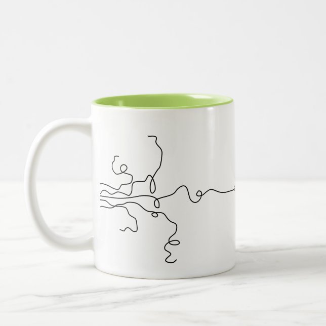 Tasse 2 Couleurs Ficelles cassées (Gauche)