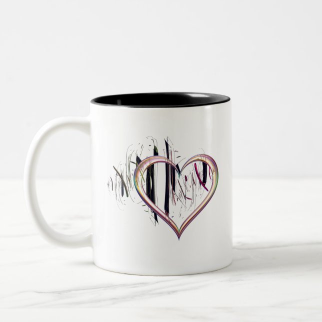 Tasse 2 Couleurs Fidèle au cœur (Gauche)