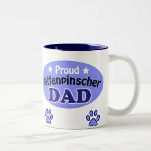 Tasse 2 Couleurs Fier Affenpinscher Papa