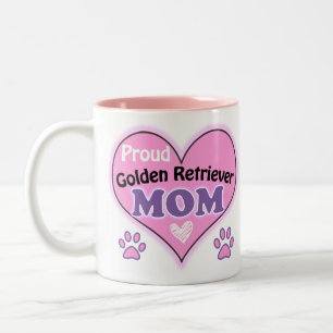 Tasse 2 Couleurs Fier Golden Retriever Maman