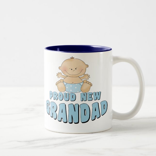 Tasse 2 Couleurs FIER NOUVEAU Grand-Père Garçon (Droit)