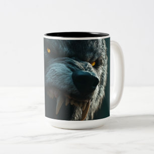 Tasse 2 Couleurs Fierce Wolf Guardian