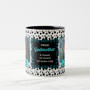 Tasse 2 Couleurs Fière Godmère Dalmatie Photo noir et blanc