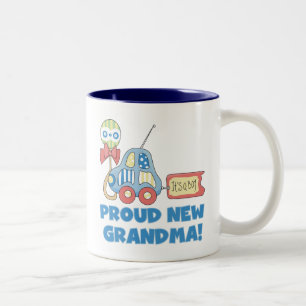 Tasse 2 Couleurs Fière nouvelle grand-mère-C'est un garçon Tshirts