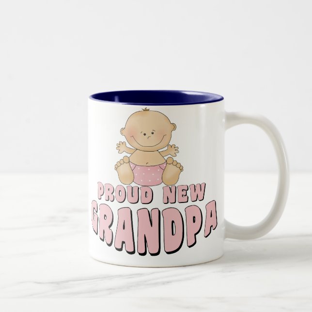 Tasse 2 Couleurs Fière nouvelle grand-mère fille (Droit)