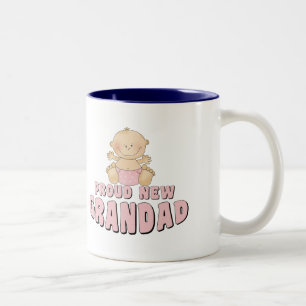 Tasse 2 Couleurs Fière nouvelle    Grand-père Fille