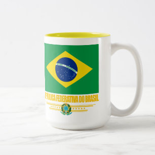 Tasse 2 Couleurs Fierté brésilienne