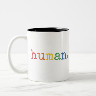 Tasse 2 Couleurs Fierté Humaine LGBT Arc-en-ciel Égalité LGBTQ