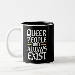 Tasse 2 Couleurs Fierté queer Fierté queer Les personnes queer exis