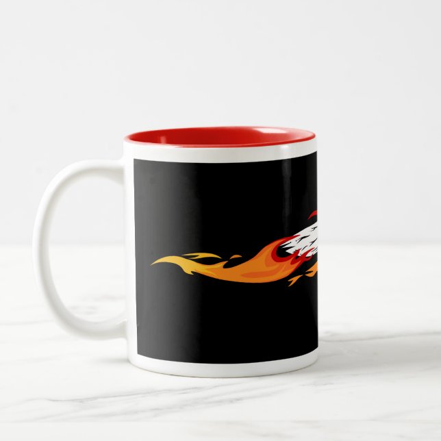Tasse 2 Couleurs Fiery Speedy Squirrel Original Art Mug. (Gauche)