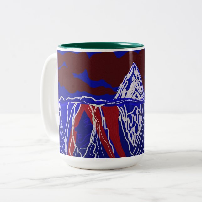 Tasse 2 Couleurs Figé en séquence (Devant gauche)
