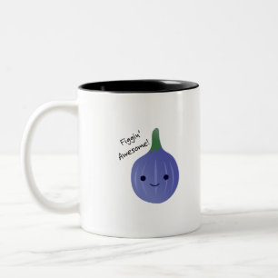 Tasse 2 Couleurs Figgin Awesome Cute Kawaii Fig