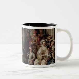 Tasse 2 Couleurs Figures dansant en dehors d'un palais (paires avec