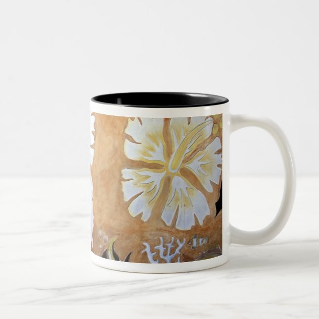 Tasse 2 Couleurs Fiji, art mural. (Droit)