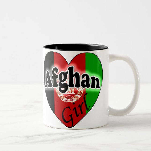 Tasse 2 Couleurs Fille afghane (Droit)