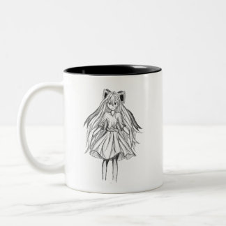 Tasse 2 Couleurs Fille avec ruban