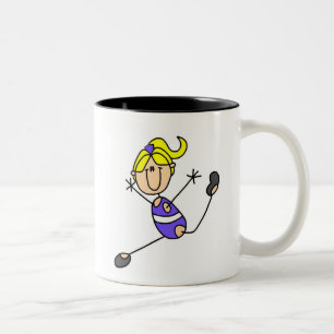 Tasse 2 Couleurs Fille Blonde Gymnaste