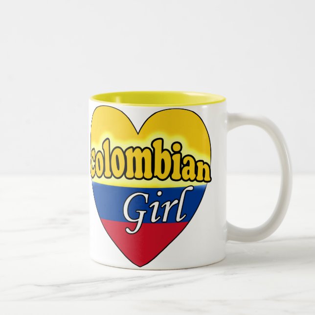 Tasse 2 Couleurs Fille colombienne (Droit)