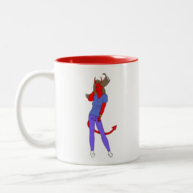 Tasse 2 Couleurs fille diable (Gauche)