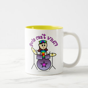 Tasse 2 Couleurs Fille du tambour - Heather