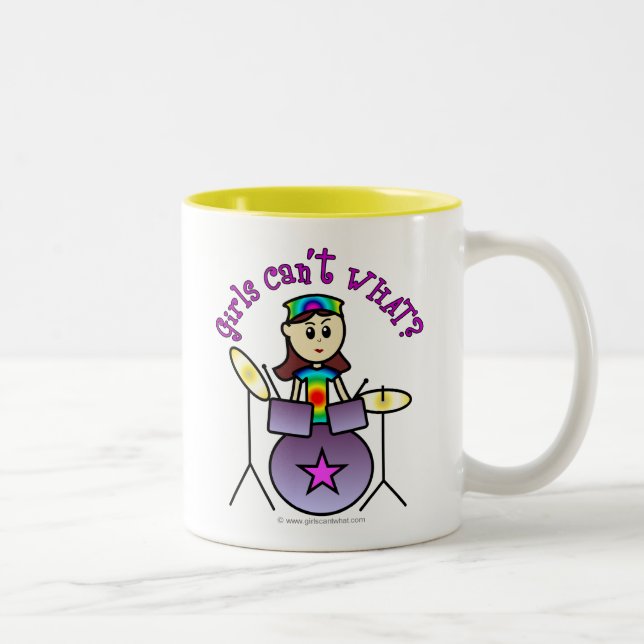 Tasse 2 Couleurs Fille du tambour - Heather (Droit)