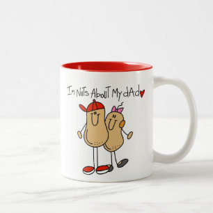 Tasse 2 Couleurs Fille - écrous au sujet de mon T-shirts et cadeau