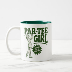 Tasse 2 Couleurs Fille golfeuse drôle Par Tee Fille pour les amateu