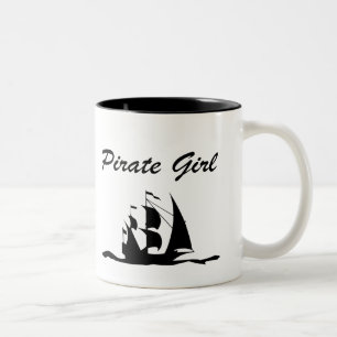 Tasse 2 Couleurs fille pirate
